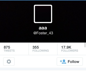 cade foster twitter black out
